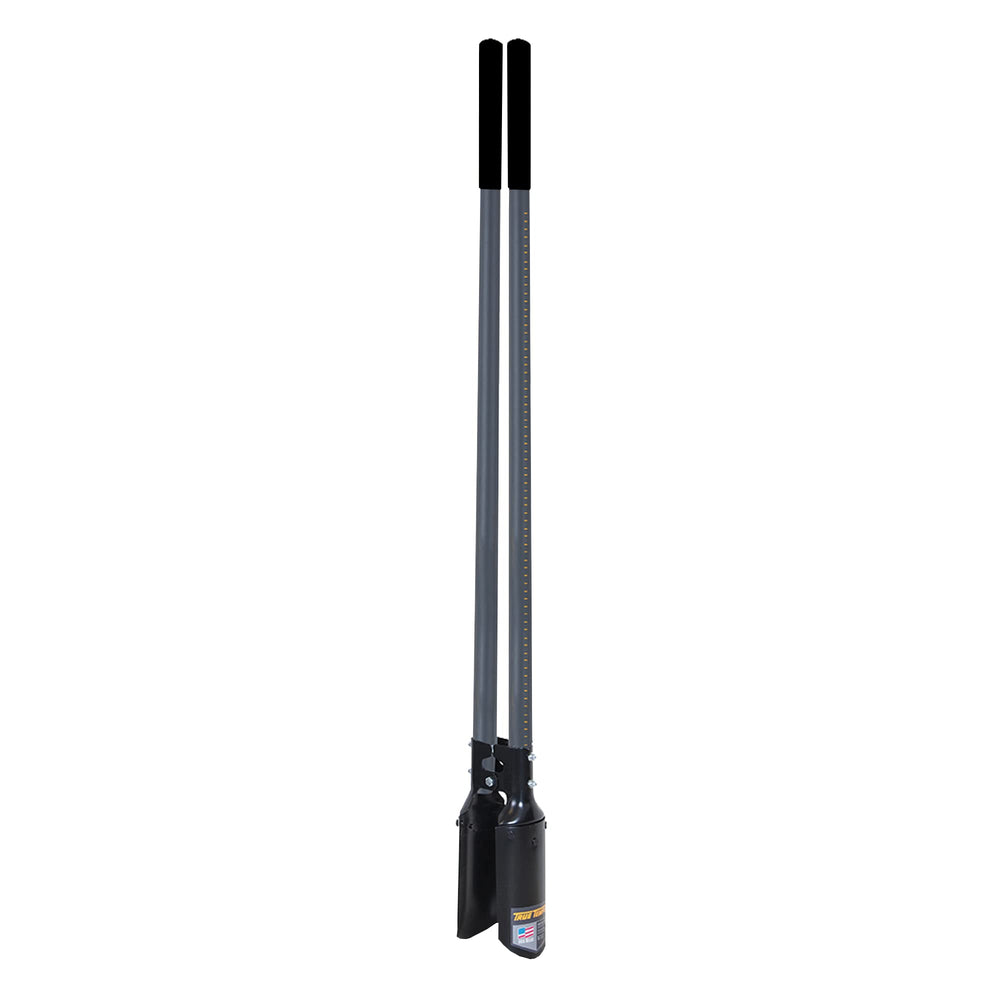 TRUE TEMPER front view showing full digger and balanced leverage