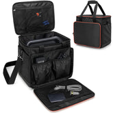 Trunab front view with Jackery Explorer 1500 showing protective fit and easy access