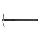 Truper pick mattock front view showing forged head and blade for durable digging