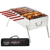 TSG grill front view showing assembled unit and immediate cooking readiness