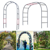 Ttootle arch front view showing full galvanized structure and elegant curve