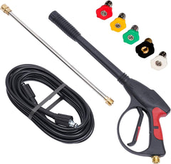 TuBaSaki pressure gun front view showing compact design and easy handling benefit