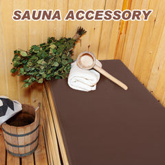 Tudomro cushion placed on sauna bench for comfortable use