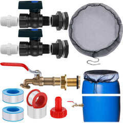 Tujoe complete kit laid out showing spigots and tape for easy setup