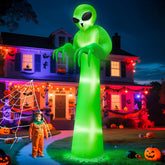 TURNMEON alien front view showing full 12 ft height and dramatic yard impact
