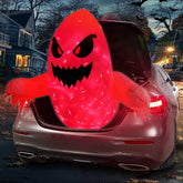 TURNMEON front view inflated ghost shows spooky glow and easy setup benefit