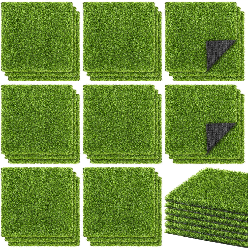 TURSTIN front view of 30-pack grass squares showing coverage and neat stack