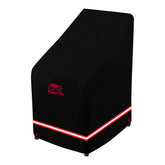 Turtle Life front view of cover on stacked chairs showing full protection