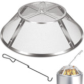 TUSGENK front view on Solo Stove Bonfire showing full coverage and safer sparks