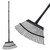TwinkleTool rake front view showing full head and handle, durable design