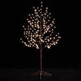 TYBEEU front view of 5ft lighted cherry blossom tree showing warm ambience