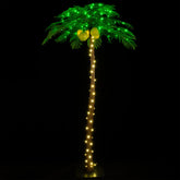 TYBEEU front view showing full 7ft palm tree lighting effect
