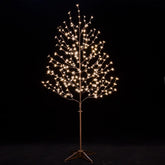 TYBEEU front view of 6ft cherry blossom tree showing overall shape and warm glow