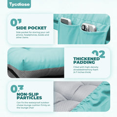 Tycdiose corte del relleno memory, soporte ergonómico y recuperación rápida