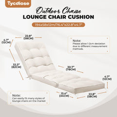Tycdiose side profile demonstrating 4.7-inch thickness for supportive cushioning