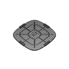 Typhur grill plate in use with steak showing even searing benefit