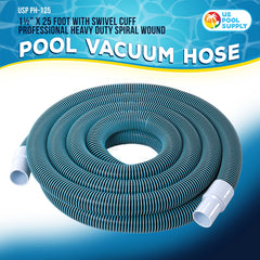 U.S. Pool Supply swivel cuff close-up highlighting kink-free maneuverability benefit