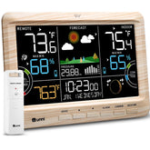 U UNNI front display with wood frame showing clear large-readout benefits