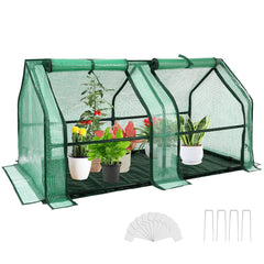 U'Artlines front view showing greenhouse exterior and benefits of compact protection
