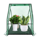 U'Artlines front view assembled greenhouse showing compact footprint and shelter benefit