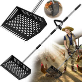 UBEE front view of 12-inch scooper showing wide head and ergonomic grip, faster cleanups