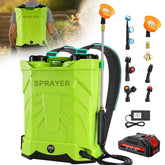 Ublue front view of backpack sprayer showing tank and handle, easy filling