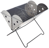 UCO flatpack front view showing grill and firepit, stable and reliable