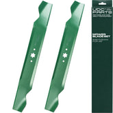 UDC Parts blade front view showing full cutting edge for improved lawn finish