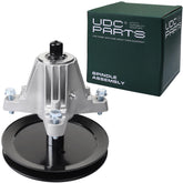 UDC Parts spindle front view showing whole assembly and durable finish benefits