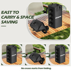 UEAKPIC folded weights compact in a backpack for easy transport