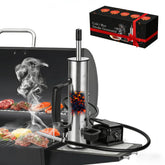 Ueiticsk front view showing compact stainless-steel body and easy setup benefit