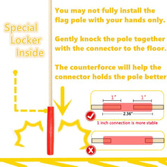 Uelfbaby fiberglass pole detail highlighting sturdy flexible pole strength