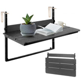 UFavo Home front view of table mounted open showing compact usable surface