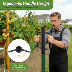 UIABOPZ sliding over a T-post demonstrating the 2.7 inch inner diameter fit
