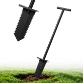 UIABOPZ shovel front view showing blade and handle, durable digging performance