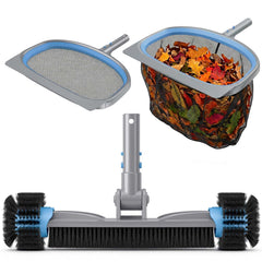 UIRWAY front view of 3-in-1 kit showing brush and nets for versatile cleaning