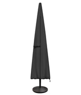 ULTCOVER front view protecting an umbrella, keeps canopy like new