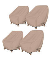 ULTCOVER front view on patio chair showing full protection and neat fit