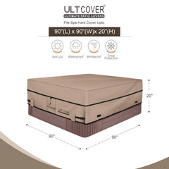 ULTCOVER 600D polyester close-up showing waterproof texture and durable fabric benefit