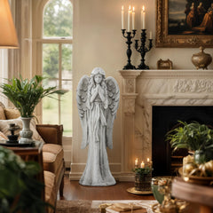Ultym praying angel close-up of feathered wings showing fine detail benefit