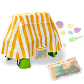 UNARK front view of yellow cover showing full protection benefit