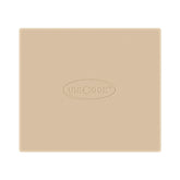 Unicook front packaging showing pizza stone and included dough scraper benefit crispy results