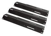 Unicook front view of three adjustable heat plates showing full set and coverage benefit