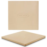 Unicook square stone front view showing full surface for even baking