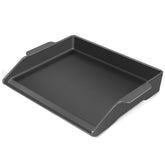 Unidanho front view of cast iron griddle showing full cooking surface and brand