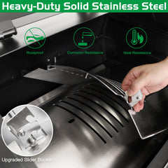 Unidanho slide cover detail demonstrating snug fit and improved flame control