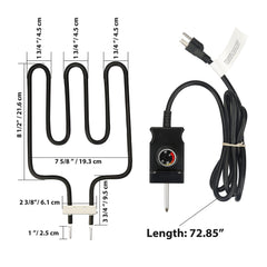 Unidanho thermostat cord controller in hand enabling precise manual temperature control