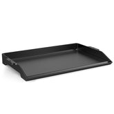 Uniflasy front view of 23x16 griddle showing full cooking surface and fit benefit