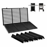 Uniflasy front view of full 7-piece kit showing grates and flavorizer bars for ease of replacement