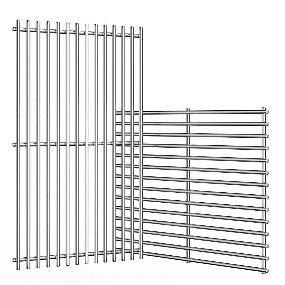 Uniflasy front view of full 17x25 inch grates showing fit and coverage benefit